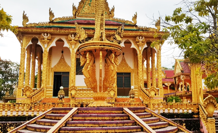 Besuch Der Long Truong Pagode In Der S Dvietnamesischen Provinz Tra Vinh