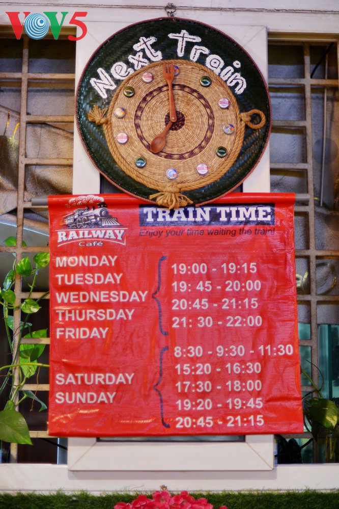 Unique railway café in Hanoi
