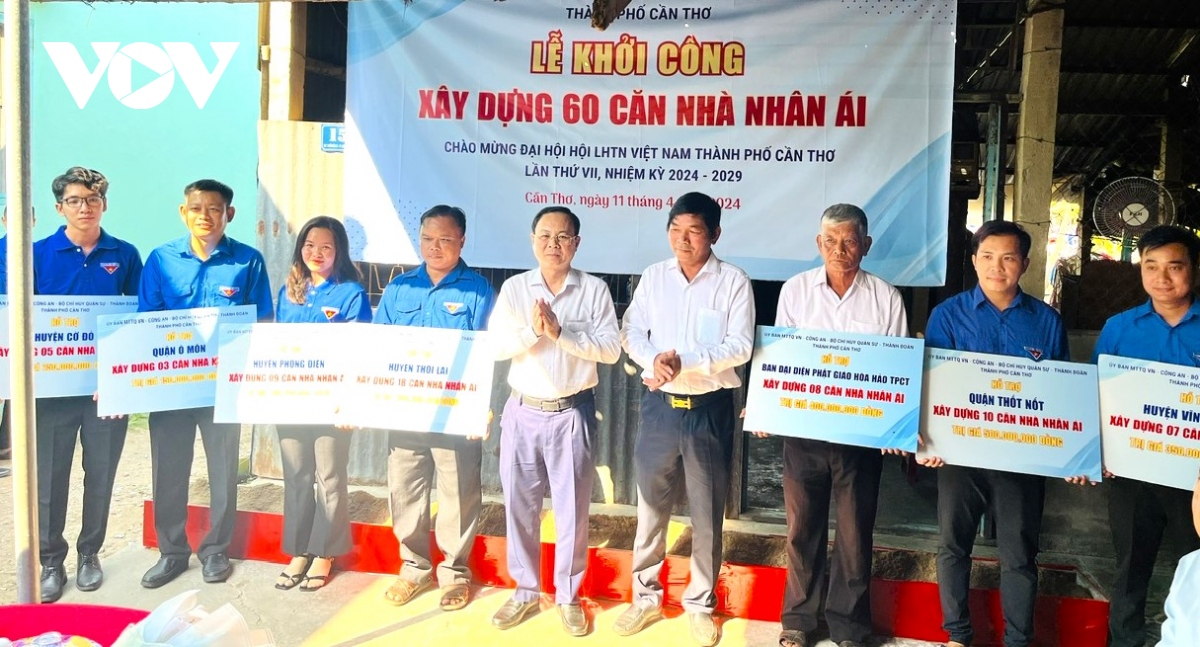 Cần Thơ Khởi Công Xây Dựng 60 Căn Nhà Nhân ái Cho đồng Bào Tôn Giáo