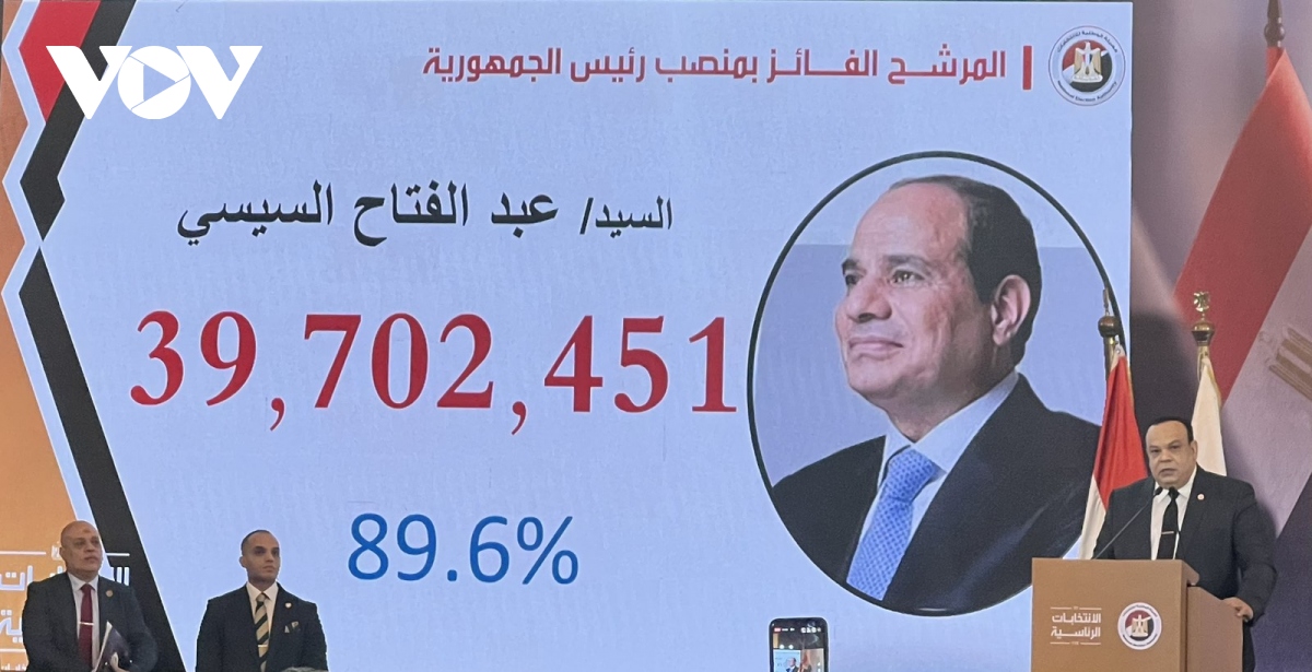 Égypte Abdel Fattah Al Sissi Réélu Pour Un Troisième Mandat Présidentiel