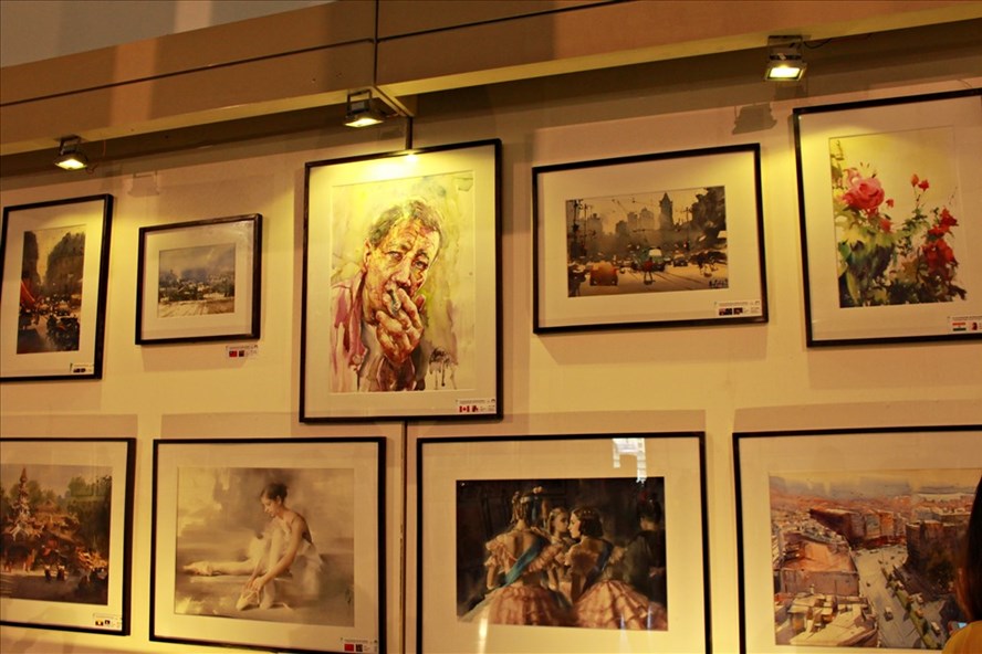 International watercolor exhibition opens in Hanoi